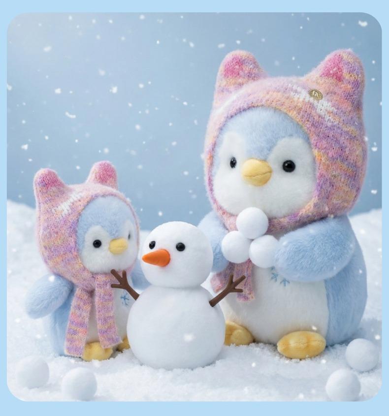 Soft Penguin Plush Doll - Cute New Year Gift for Kids, Perfect Hug Toy for Girls