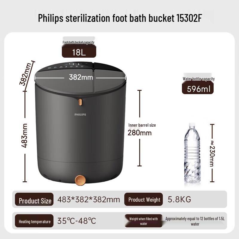 Philips Automatic Foot Spa Massager with UV Sterilization