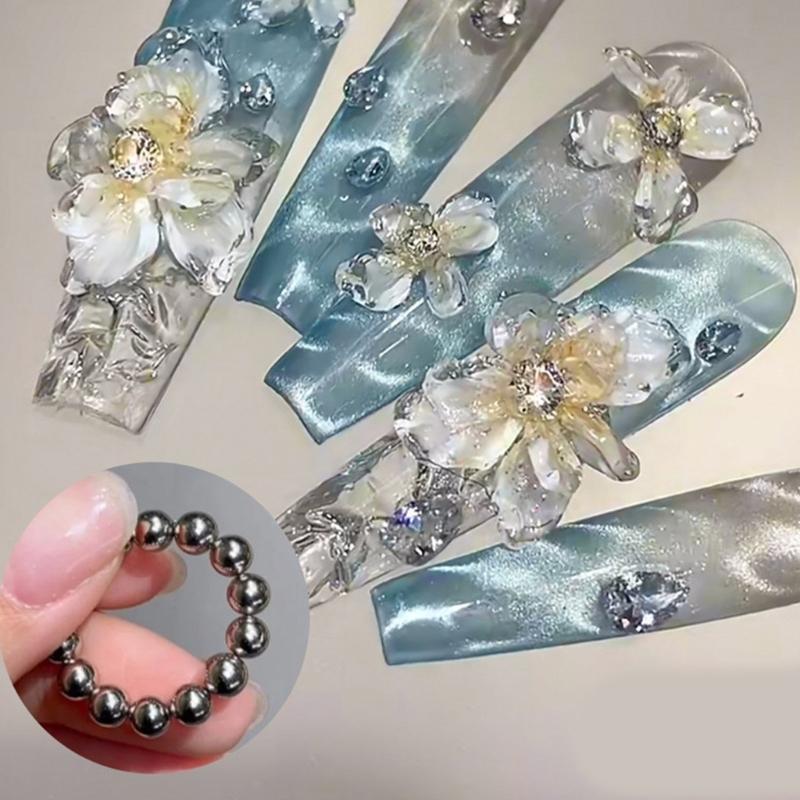 Silicone Nail Art Mold For 3D Emboss Flower Designing Nail Charm Decoration Mold DIY Manicure Crafting Tool