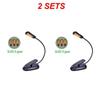 Adjustable LED Book Lamp Portable Mini Eye Protection Reading Light Clip- Table Lamp Battery Powered Study Reading Table Lamp