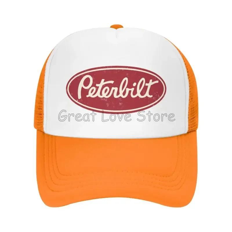 Peterbilt Truck Racing Men Mesh Baseball Caps Unisex Hip Hop Adjustable Snapback Hat Women Summer Casual Sun Hats