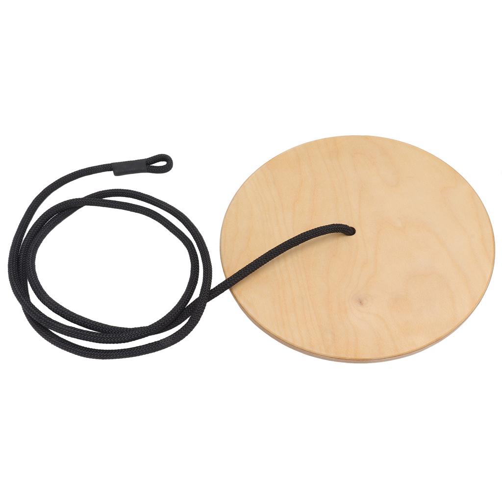 Disc Rope Swing Adjustable Wooden Round Platform Climbing Rope Tree Swing for Backyard Outdoor 78.7in