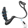 Remote Control Vibrating Anal Vibrator Butt Plug Male Prostate Massager Penis Ring Perineum Stimualtor Sex Toy for Men 18+