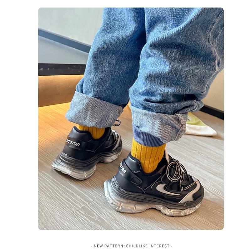 Новые осенние и зимние детские спортивные туфли для девочек — фото 13