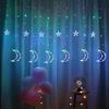 Solar LED Star Curtain Lights for Windows and Courtyard Decor