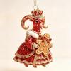 Shining Goat Hanging Ornament 2D Flat Artificial Rhinestone Animal Hanging Decoration Embossed Pattern Goat Pendant