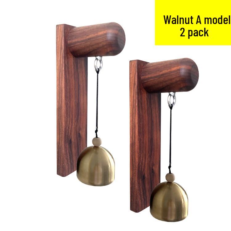 Ten Wood Entry Wind Chime Doorbell - Hanging Door Bell Reminder