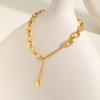 Stainless Steel Bracelet for Women for Women, Gold Plated Link Chain Bracelets,Trendy Mother's Day Gift Jewelry