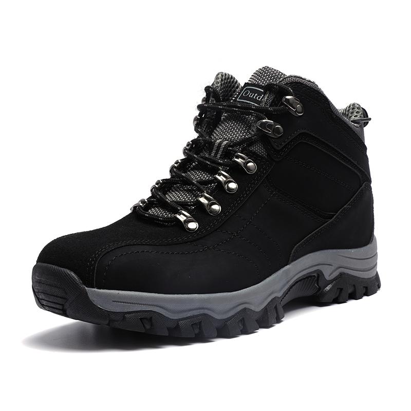 Botas de talla grande para hombre, zapatos de senderismo al aire libre antideslizantes de otoño, botines para hombre