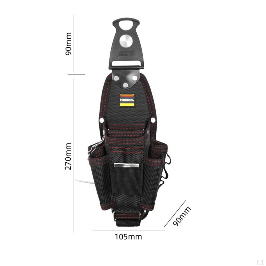 Electrician Tool Bag QuickHang Waist Pouch Rotating for Electricians