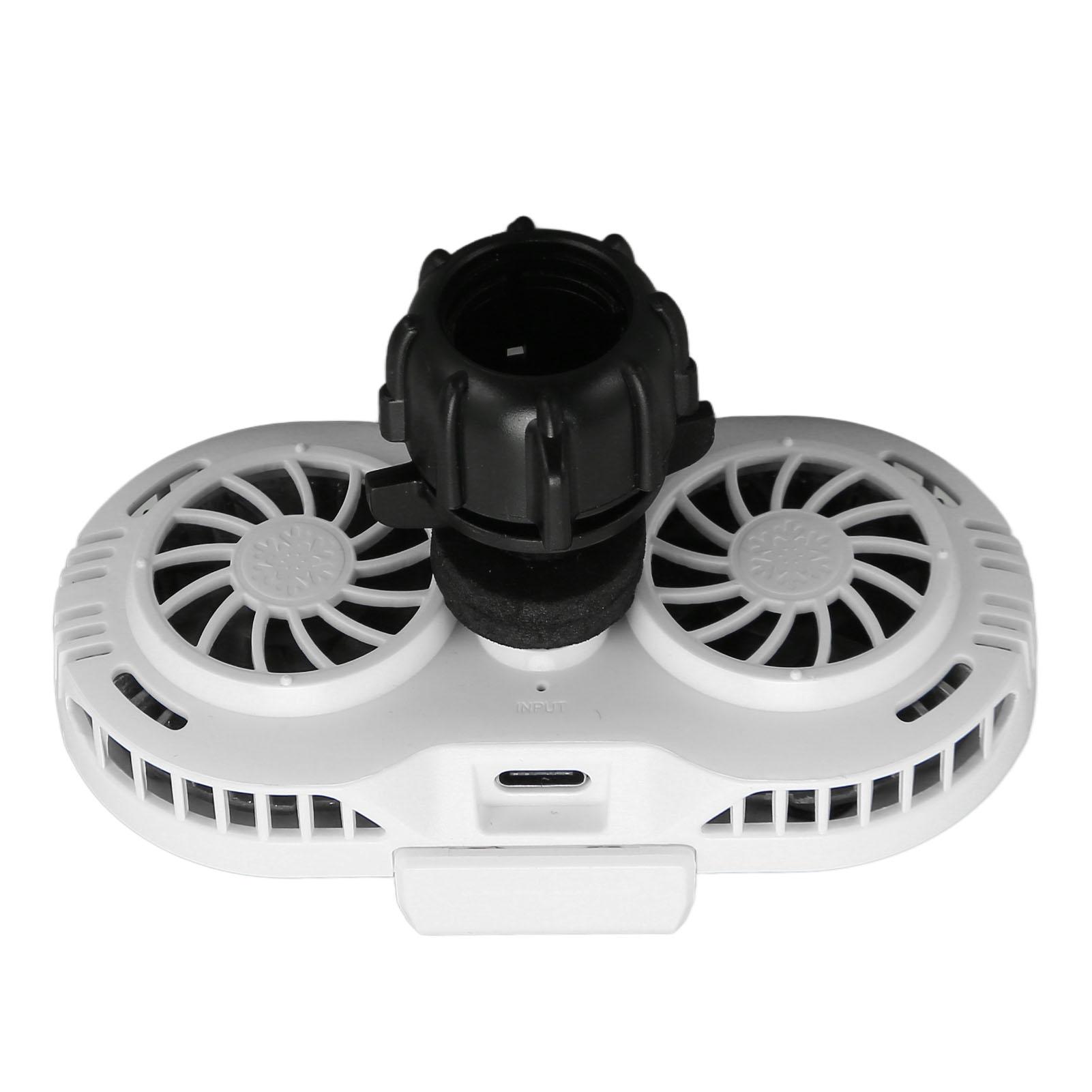 

Cell Phone Cooler Semiconductor Cooling Silent Phone Radiator with Dual Fan Fast Cooling for Gaming Livestreaming White белый