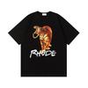Unisex Oversized Cotton T-Shirt With Creative Graphic Print Streetwear Casual Tee Men Women