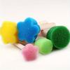 10pcs 5 Colors Mini Flower Sponge Painting Sponge Set Art Painting Supplies Painting Brush Sponge Brush Foam Friction Doodle Tool