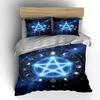 Glowing Pentagram with Moons. Bedding Sets Duvet Cover Sets Duvet Covers Pillowcases(1 * Duvet Cover 2 * Pillowcases Without Duvet Insert)