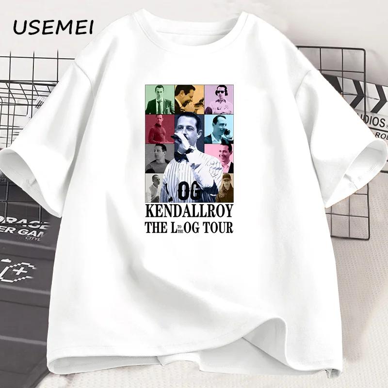 Kendall Roy The Eras Tour T Shirt for Unisex Women 90s Vintage Succession TV Show Tshirt Unisexs Cotton Short Sleeve Tshirts S