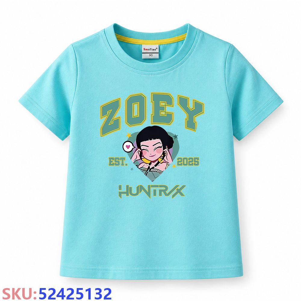 KPop Demon Hunters Children's cartoon print T-shirt