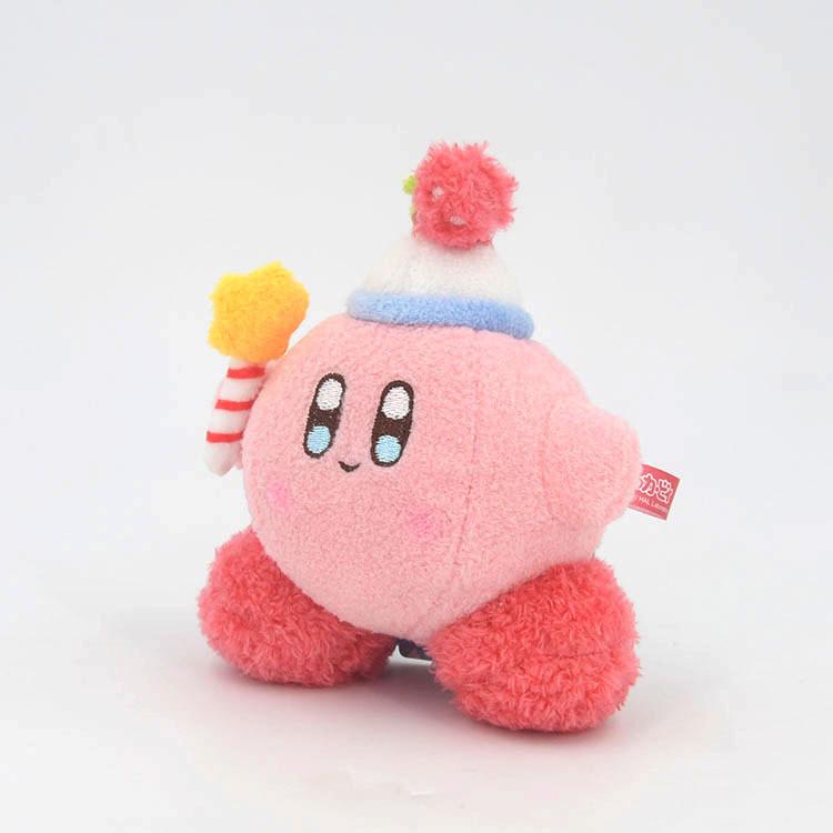 Strawberry Star Kirby Plush Keychain With 7d Cotton Filling For Gift And Collection