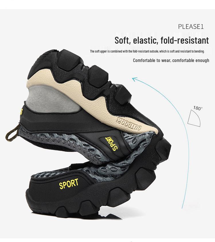 Men's Lightweight Breathable Summer Outdoor Mesh Water Shoes for Mountaineering