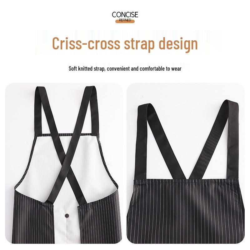 Waterproof Oil-Proof Detachable Towel Apron for Women - Thickened Waist Kitchen Apron