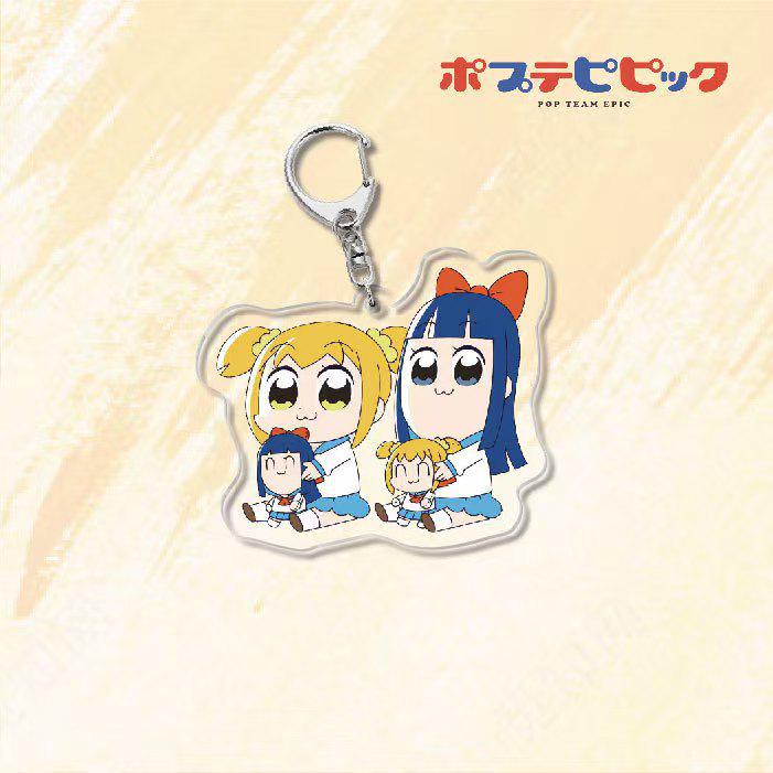 Акриловый брелок-подвеска из аниме - Попуко и Пипими, милые студенческие украшения