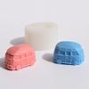 New 3D Mini Car Bus Silicone Candle Mold DIY Car Shape Craft Gypsum Cement Soap Clay Mold Home Decoration Gift Making Tool