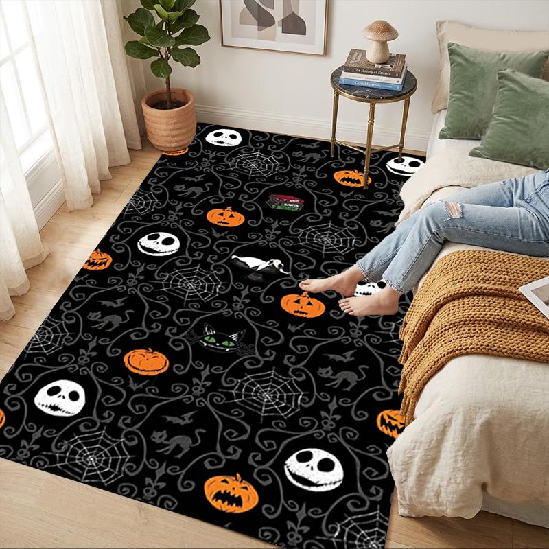 Halloween Night Living Room Non-Slip Area Rug Soft Carpet for Bedroom Game Playroom Sofa Office Home Decor Doormat Christmas Gift C9211607