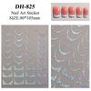 Self-Adhesive Gold & Silver Foil French Nail Stickers In Trendy DH Style