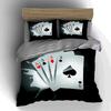 Playing cards design. Bedding Duvet cover sets Duvet covers Pillowcases gifts (1 * Duvet Cover 2 * Pillowcases, without duvet insert)