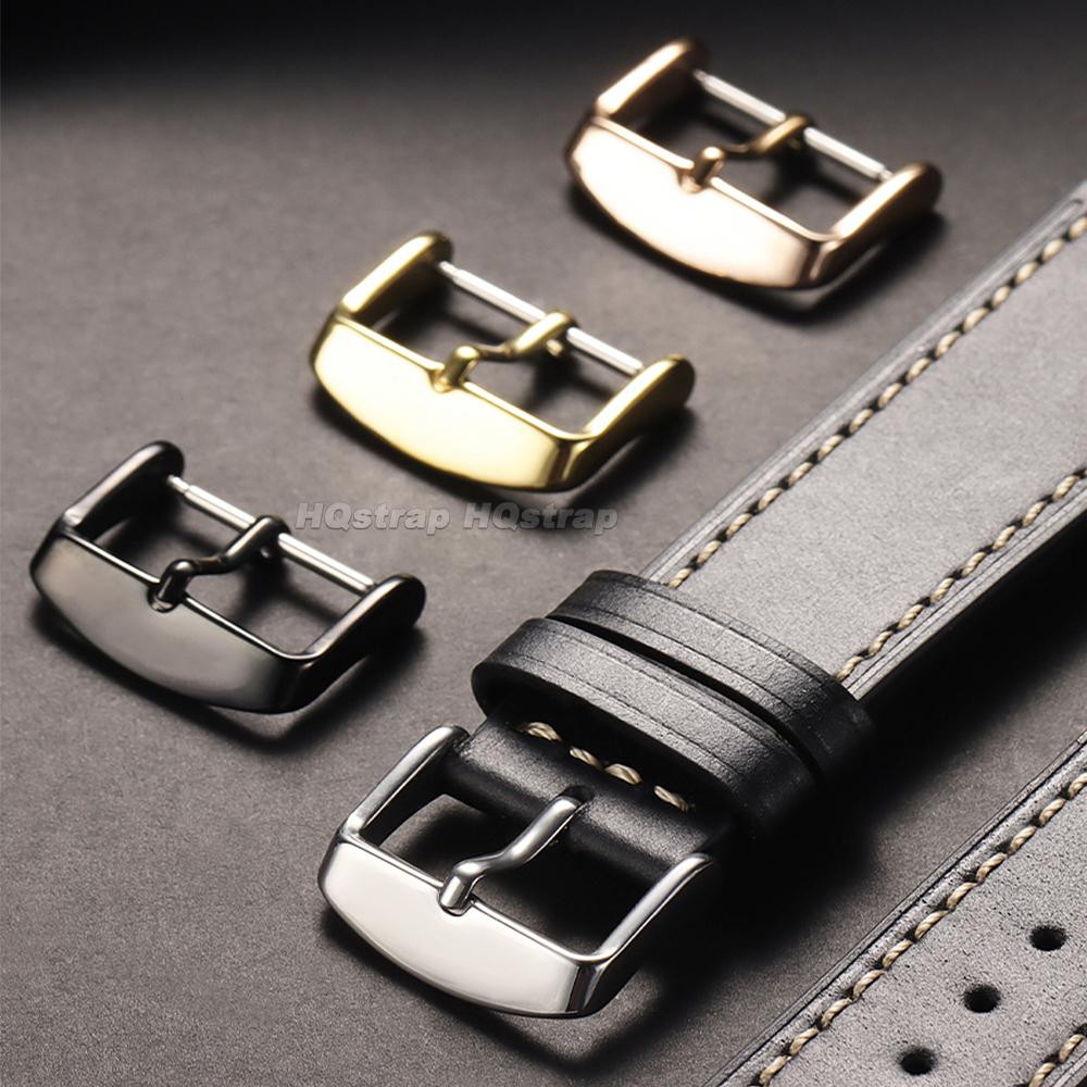 Fibbia in Acciaio Inossidabile per Cinturino in Pelle 12mm 14mm 16mm 18mm 20mm 22mm 24mm Bottone Metallico Chiusura a Perno Accessori per Orologi