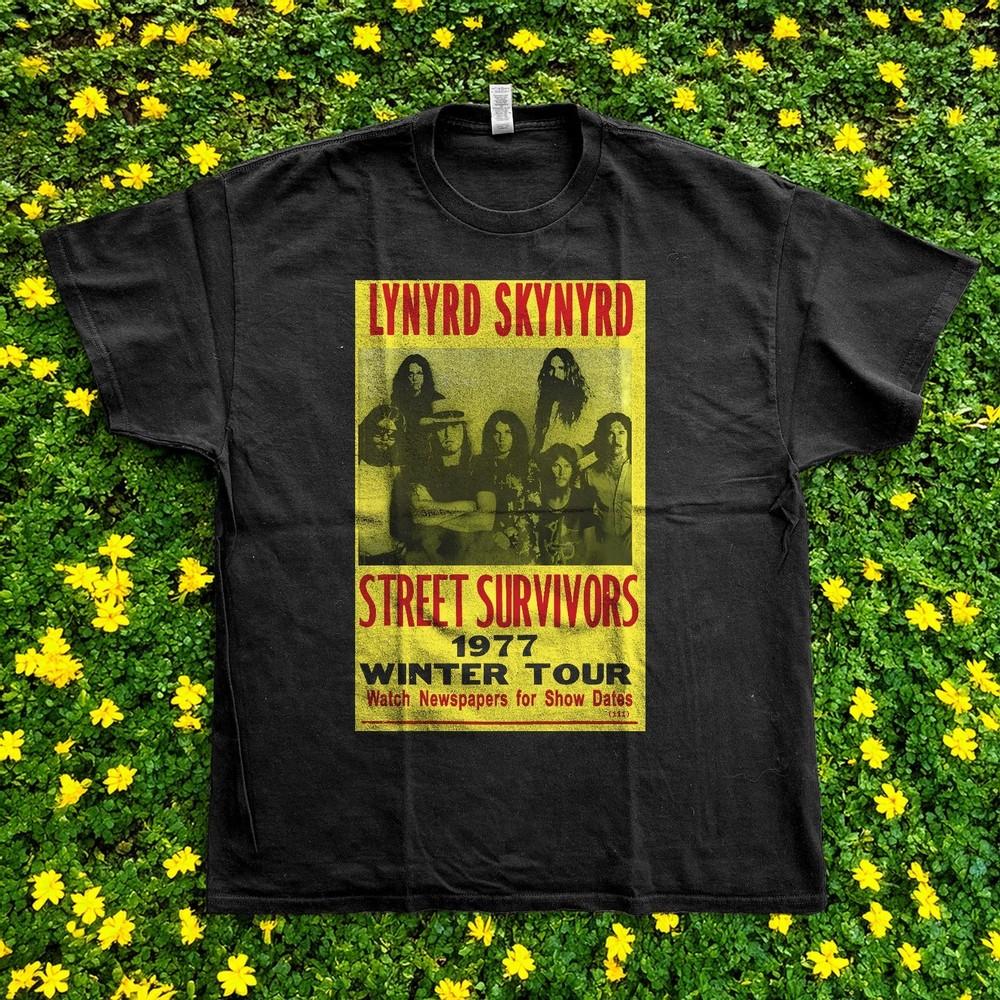 

Lynyrd Skynyrd Street Survivors 1977 Vintage Style Unisex Black TShirt S5XL Unisex T-Shirt S