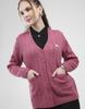 MONTE CARLO Women's V Neck Full Sleeves Cardigan