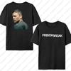 Funny Tv Series WANTED Tshirt Unisex Prison Break Streetwear Vintage Harajuku Top Cotton Short Sleeve Michael Scofield Tees