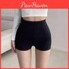 Womens Black High Waist Winter Shorts Summer 2024 Collection Hot Girl Stretch Leggings