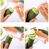 Stainless Steel Cucumber Spiral Slicer Multifunctional Carrot Slicer Cutter  Food Decor