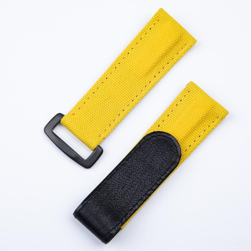 

22mm Adjustable Fabric Leather Colorful Watchband For Rolex Strap Sea-Dweller Sky-dweller For Tudor Huwei Smart Accessories 22mm