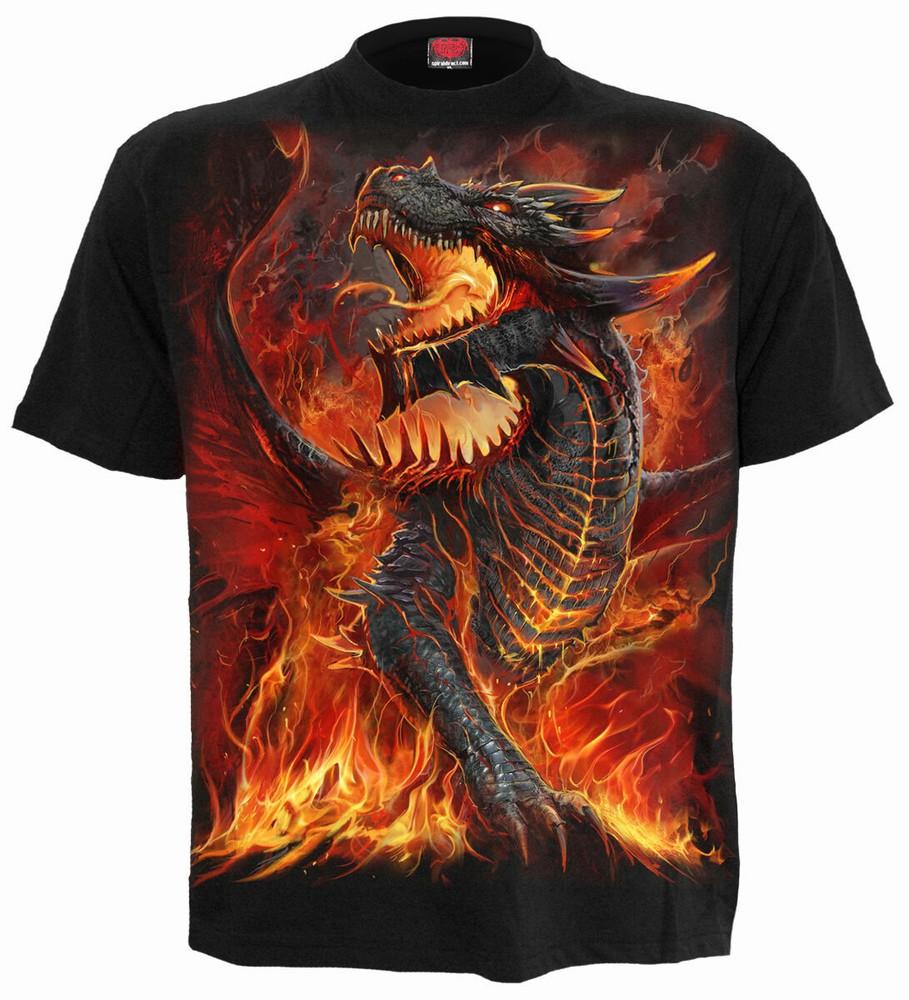 Spiral Direct DRACONIS TShirt/Dragon wbr/ /Fire/Flames/B wbr/ iker/Rock/Wild wbr/ /Tattoo/Top/Te wbr/ e Unisex T-Shirt XXXL