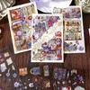DIY Scene Sticker Postcard Cartoon Scene Sticker Set Postcard Landscape Stickers  Journaling