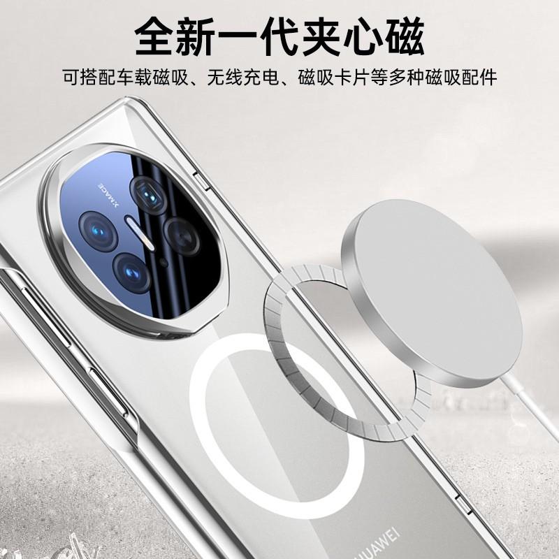 Magnetic Snap-On Phone Case With Lens Protector Stand Mate X5/X3 Collectors Edition Transparent PC Full Cover