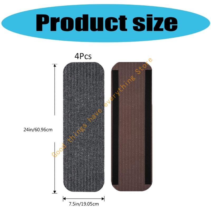 55KF Car Step Covers Slip Proof Waterproofie Caravans Stair Mats Durable Polyester Trailer Stair Pads Rugs
