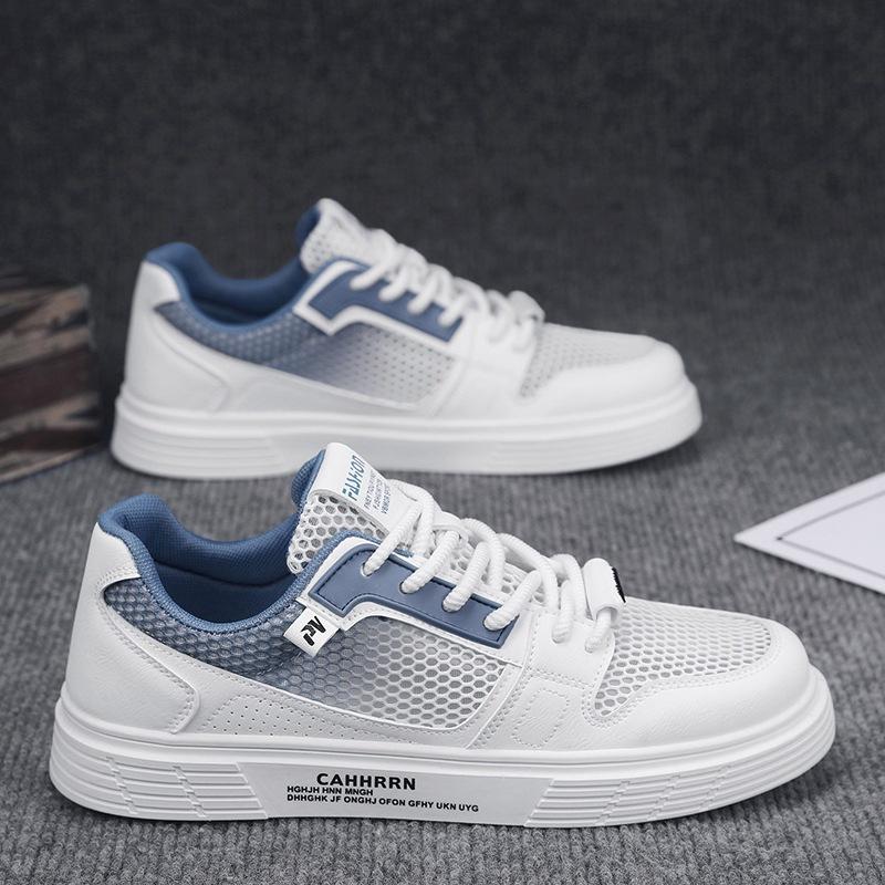 

Summer 2024 new mesh board shoes men s large mesh hollow men s shoes breathable casual trendy shoes students and teenagers 44