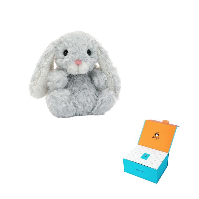 Jellycat Bonnie Rabbit Animal Delicious Silver Rabbit Doll Plush Doll 15cm Height