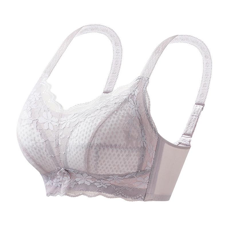 Wire-Free Push-Up Full Cup Bra for Large Breasts: Slimming, Side Fat Gathering, Anti-Sagging, Plus Size