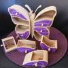 Large Capacity Butterfly Jewelry Box Dust-proof Hairpin Storage Box Trinket Box  Necklaces