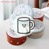 'Cartoon Rabbit Printed Tinplate Candy Chocolate Boxes Metal Empty Cookie Tin Box Multifunction Round Wedding Candy Jar