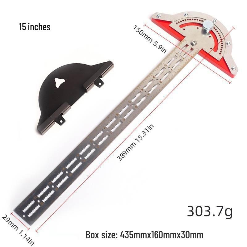 Integrated Thread Gauge: 55° British, 60° Metric, Metric-British, American Tooth Gauge.