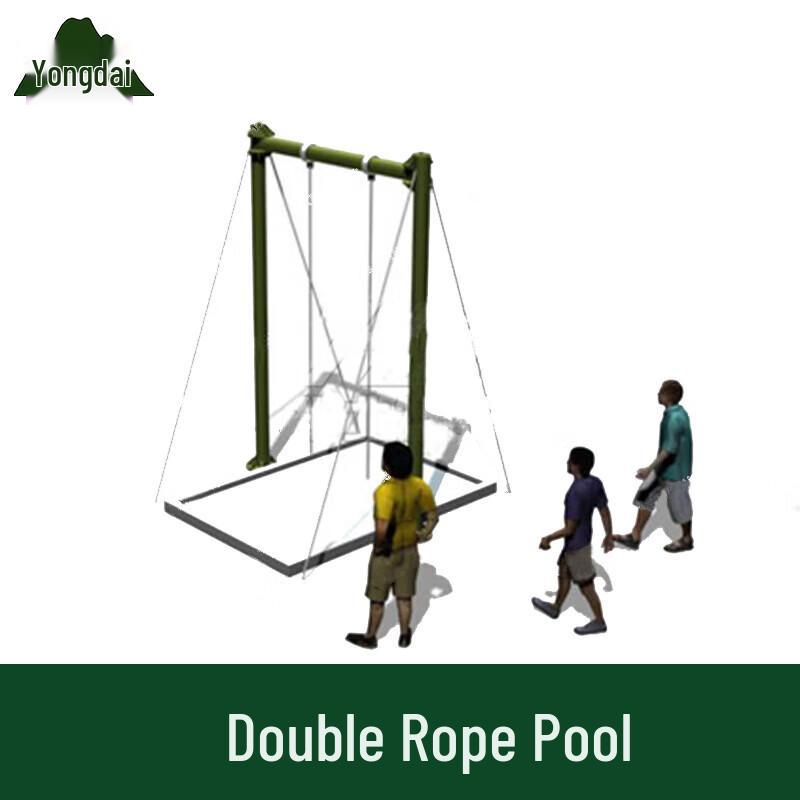 Obstacle Course Double Rope Pool Training System