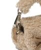 Covernat Woman Clover Heart Fluffy Pouch Beige