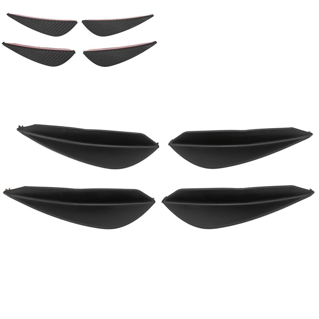 4pcs Front Bumper   Knife Spoiler Modification   Diffuser PVC Paste Type