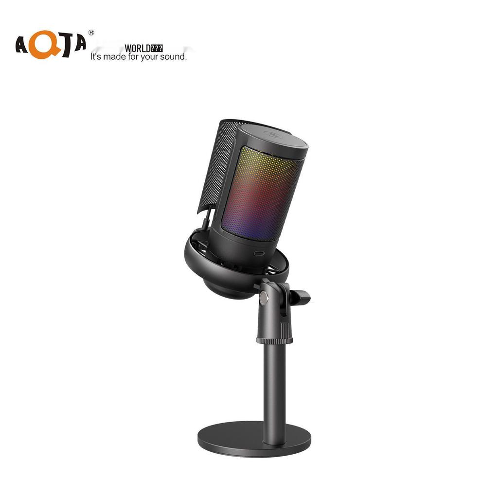 Esports USB Condenser Desktop Microphone with Boom Arm for Live Recording