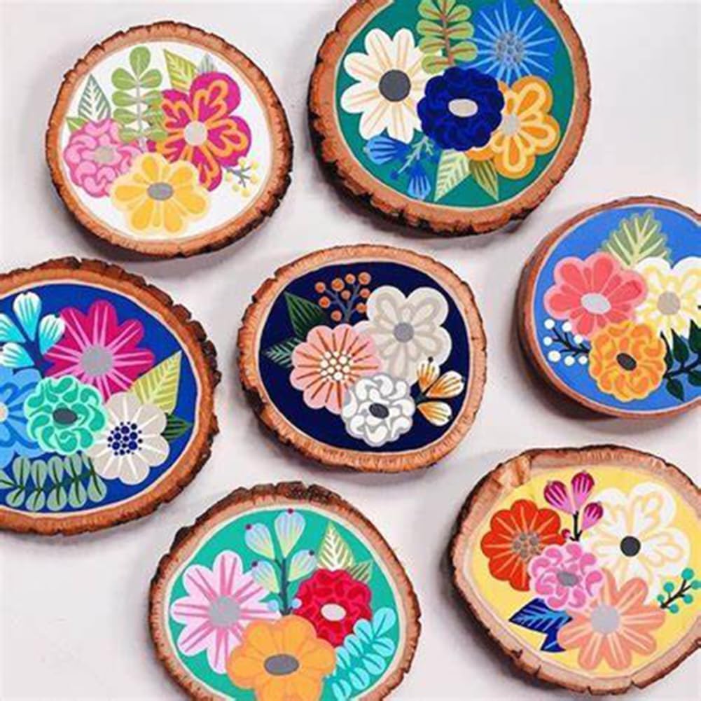 BetterJonny 20 Wooden Diameter Natural DIY Natural Wood Cup Decorations Slices, 10-12cm, Wood, Wood, Parts, Wood, Wood, Pieces, Slices, DIY, Crafts,